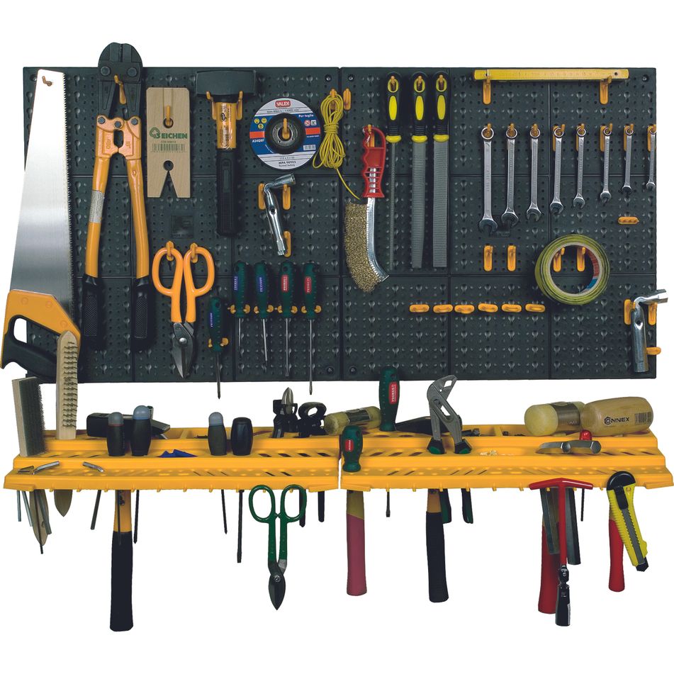kit-2-pannelli-per-attrezzi-50x50cm-slash-2-mensole-slash