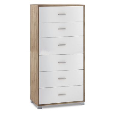 CASSETTIERA NOCE 70X41XH124CM 6 CASSETTI