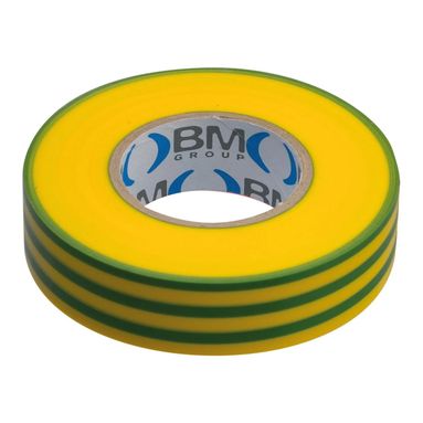 NASTRO ISOLANTE PVC SP.0.15 15MMX10MT GIALLO / VER