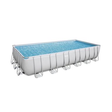 PISCINA POWER STEEL CM.732X366X132H. CON FILTRO A SABBIA, SCALETTA , TELO DI COPERTURA E  DISPENSER CLORO
