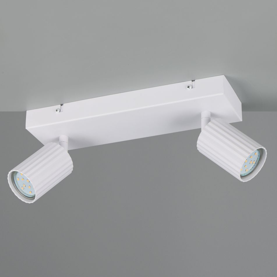 barra-2-spot-gu10-soka-30cm-bianca-rigata