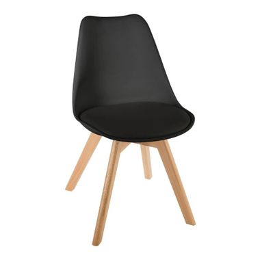 SEDIA BAYA 48X53XH82CM NERA IN PP CON SEDUTA IN EC