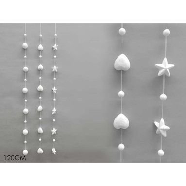 FILO 120CM BIANCO GLITTER ASSORTITO.