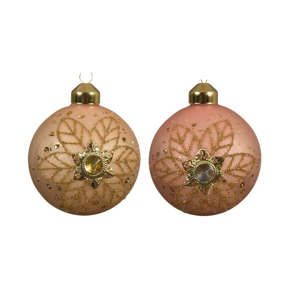 sfera-natalizia-in-vetro-rosa-8cm-con-fiore-glitte