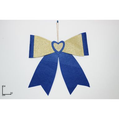 FIOCCO FELTRO 30X34 BLU/ORO.