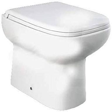 VASO WC RIVER IN CERAMICA BIANCA A TERRA