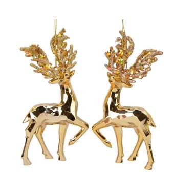 APPENDINO RENNA ORO LUCIDO 8CM.