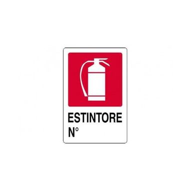 CARTELLO ESTINTORE 30X20