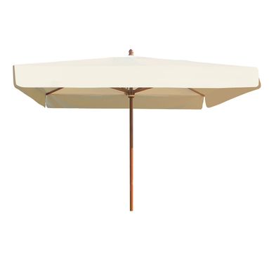 OMBRELLONE 3X3M IN LEGNO CON TESSUTO ECRU'