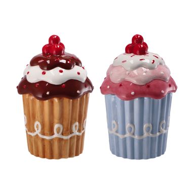 CUPCAKE D.14XH22CM 2 MODELLI IN CERAMICA.