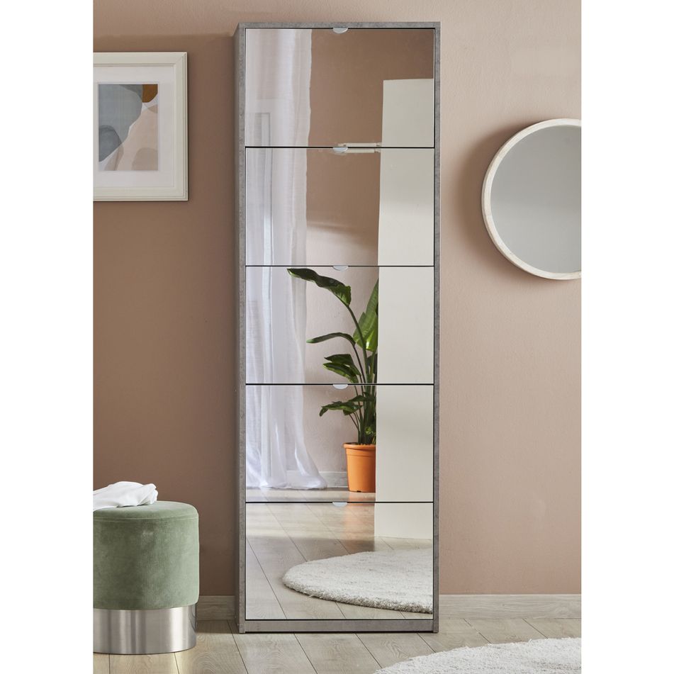 scarpiera-5-ante-specchio-63x29xh190cm-struttura-cemento-frontale-specchio-naturale