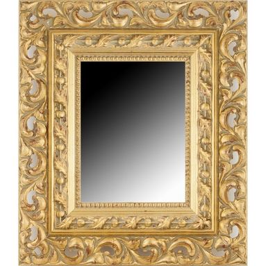 SPECCHIERA HOLE 50X70CM ORO IN LEGNO