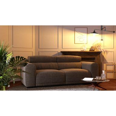 DIVANO LEORA 2 POSTI MAXI 244X113/164XH98CM GRIGIO