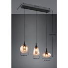 lampadario-3xe14-lumina-60cm-nero-slash-vetri-ambra