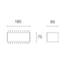 applique-led-box-11w-4000k-19x9xh8cm-grafite-ip65