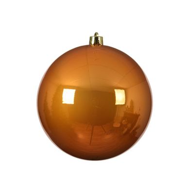 SFERA NATALIZIA AMBRA LUCIDA 14CM.