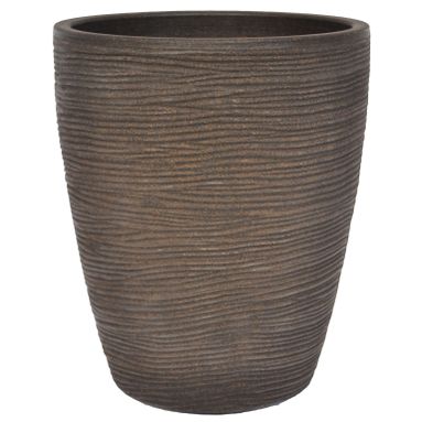 TRONCO CONICO RIGATO SHABBY D.37XH44CM BROWN
