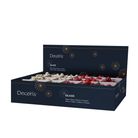 minisfere-2cm-rosse-slash-oro-a-grappolo-in-vetro