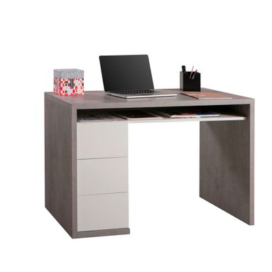 SCRIVANIA PRIVILEGIO 110X60XH75CM 3 CASSETTI CEMEN