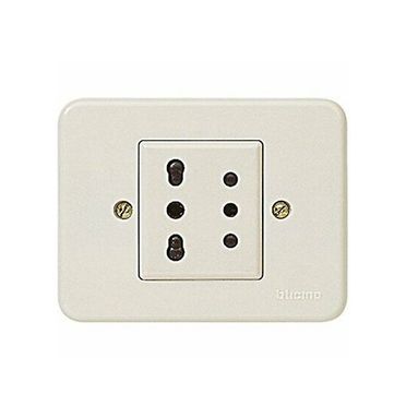 PRESA 2P+T 10A + PRESA BIPASSO DOMINO