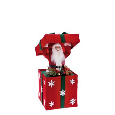 PACCO REGALO CON BABBO NATALE 41X41XH90CM..