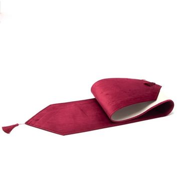 RUNNER VELLUTO BORDEAUX 33X180CM.