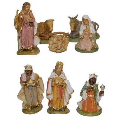 NATIVITA 13CM LUX CON 8 PERSONAGGI.