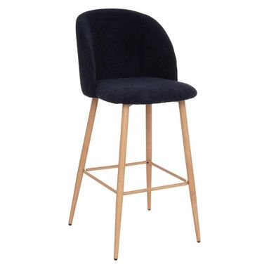 SGABELLO HEAVEN 48X56XH106CM BLU NOTTE IN TESSUTO