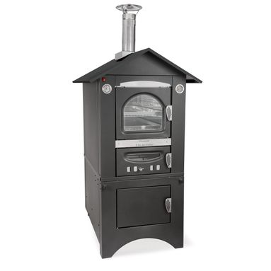 FORNO A LEGNA SMART 77X106XH224CM CON TETTO ANTRACITE