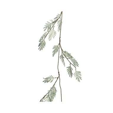 GHIRLANDA 120CM VERDE GHIACCIATO CON GLITTER