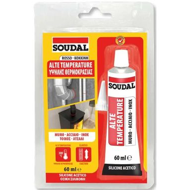 SILICONE ALTE TEMPERATURE 60ML ROSSO