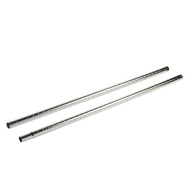 MONTANTE TUBOLARE 250CM D.25MM IN 2 SEZIONI CROMAT