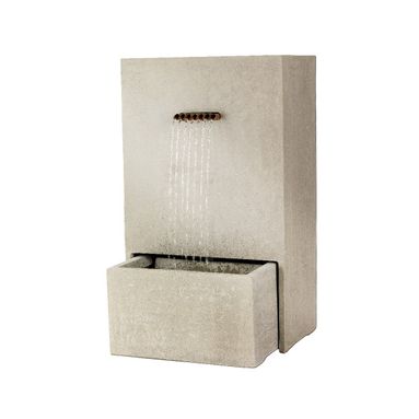 FONTANA SQUADRATA 36-58X60XH100CM CON FIORIERA E B