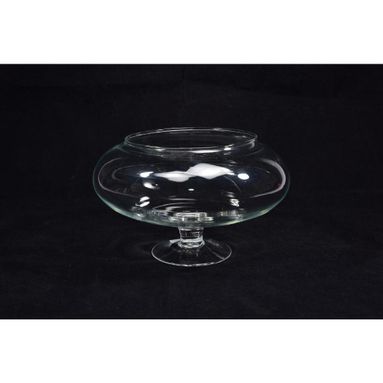 VASO UFO D.26XH16CM CON PIEDE IN VETRO