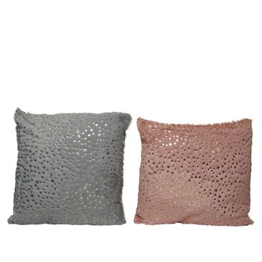 CUSCINO POLI PELLICCIATO ASSORTITO 43X43