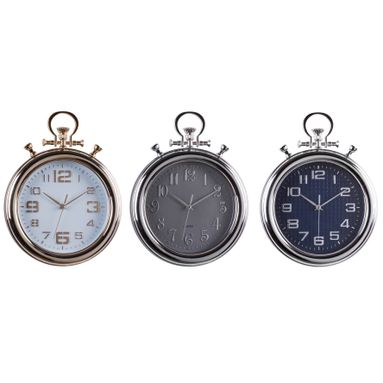 OROLOGIO IN PLASTICA DA PARETE D.30CM IN 3 COLORI