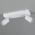 barra-2-spot-gu10-soka-30cm-bianca-rigata