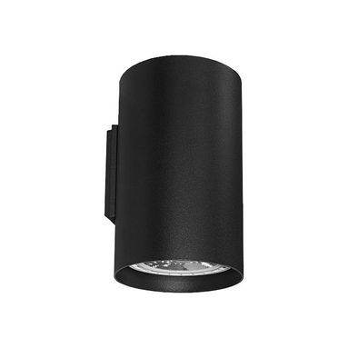 APPLIQUE ROND GU10 D.6XH10CM NERA