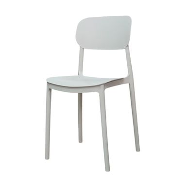 SEDIA ELENA 44,5X38XH76,5CM RESINA BIANCA