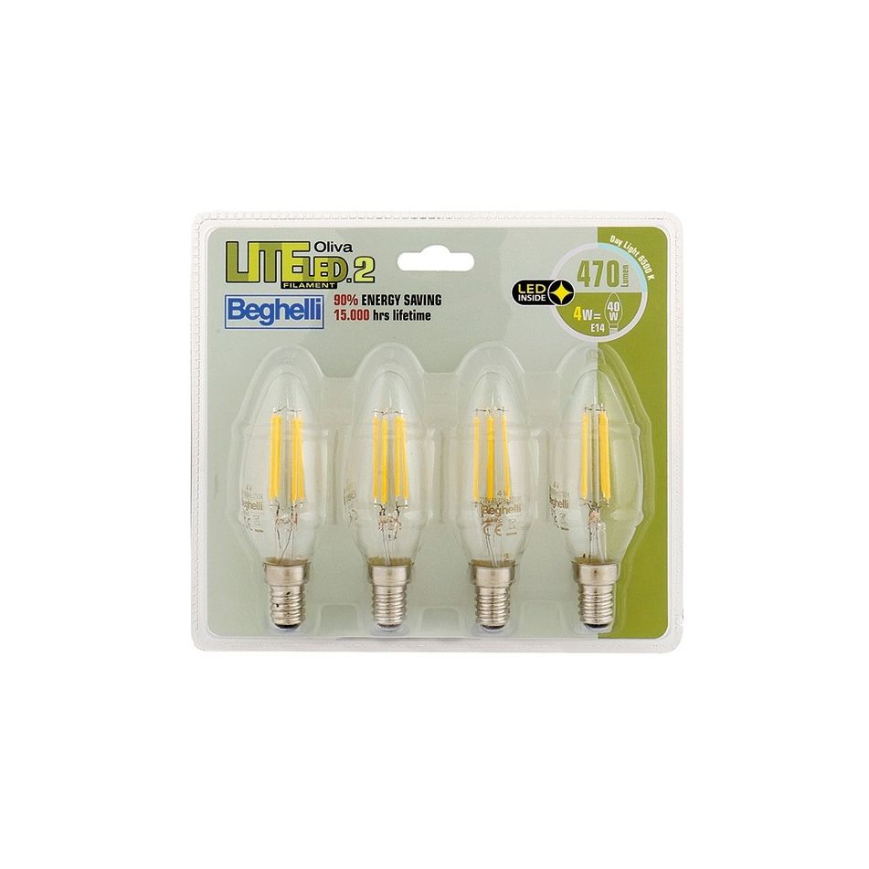 quadripack-lampada-led-oliva-filamento-e14-4w-6500