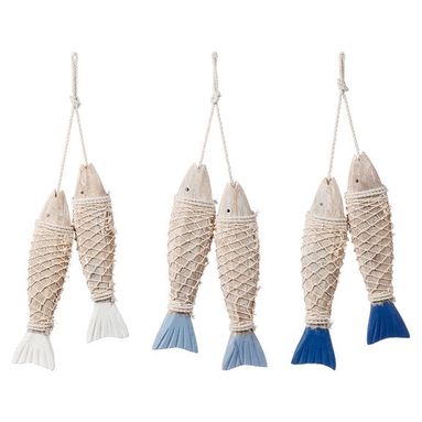APPENDINO CON 2 PESCIOLINI 7.5XH33CM IN 3 COLORI