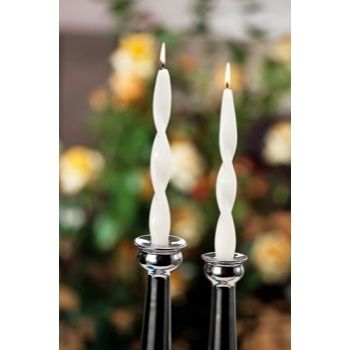 SET 2 CANDELE TORC AVORIO H25