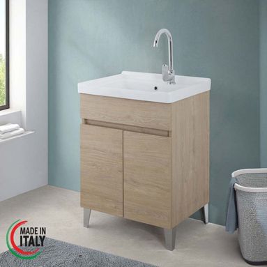 LAVATOIO 60X46,8XH81CM ROVERE DOLOMITE
