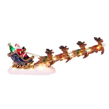 BABBO NATALE  SLITTA LED 31XH16 CM