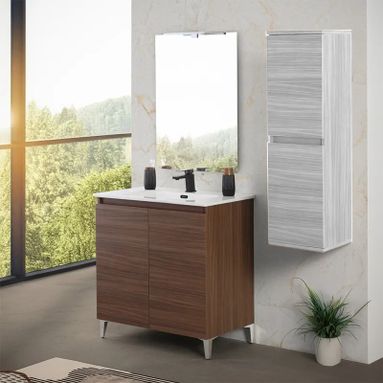 BAGNO REVITAL 81X46XH86CM NOCE CON ANTE