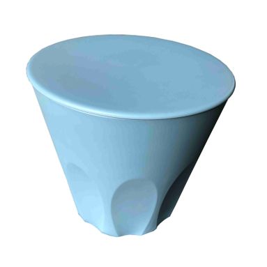 POUFF CONTENITORE SUSAN IN RESINA TURCHESE