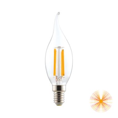 LAMPADINA TRASPARENTE E14 6W 3000K 806LM 360°.
