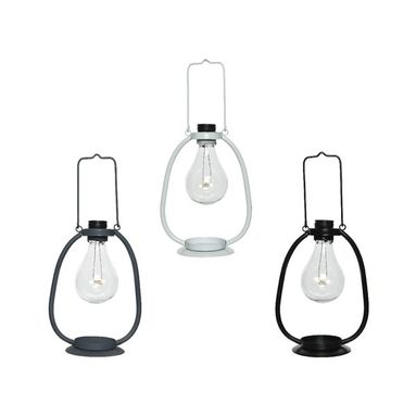 LAMPADA SOLARE LED LANTERNA CON LAMPADINA