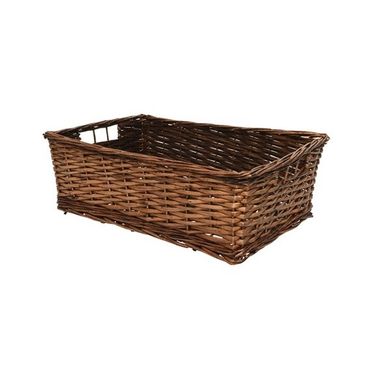 CESTINO IN VIMINI 53X37XH18CM MARRONE