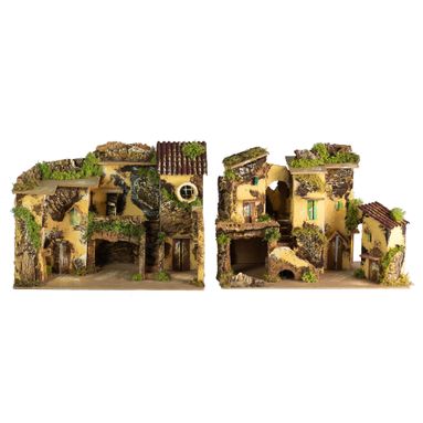 CASOLARE CON CORTILE 33X18XH22CM IN 2 MODELLI.